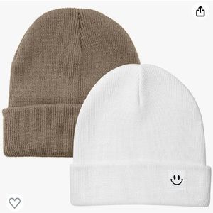 NIB AJG toddler knit beanies 2 pack